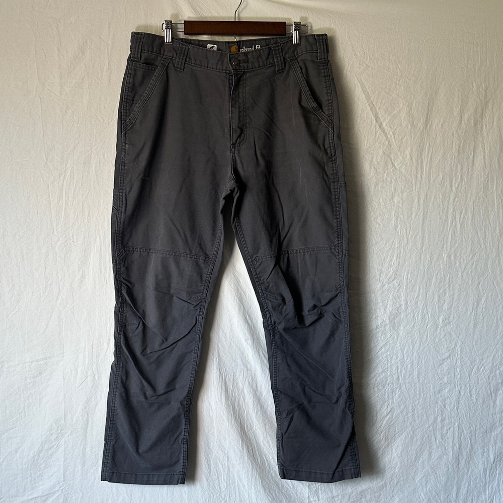 Carhartt Men's Charcoal Gray Cargo Pants with Utility Pockets